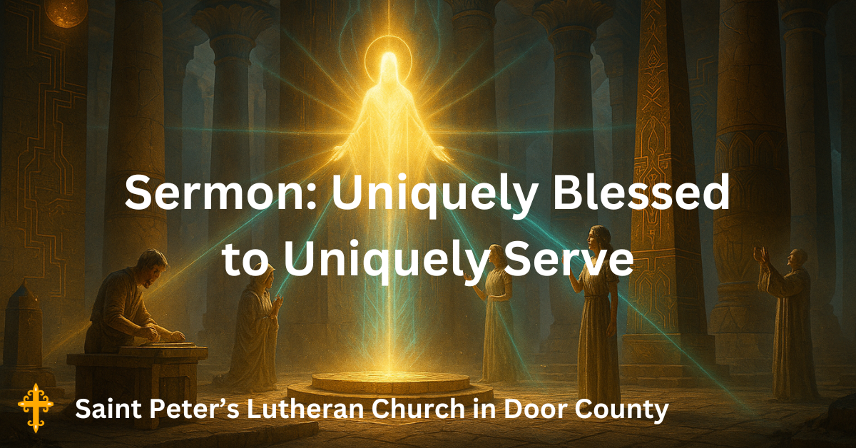 Sermon: Uniquely Blessed to Uniquely Serve